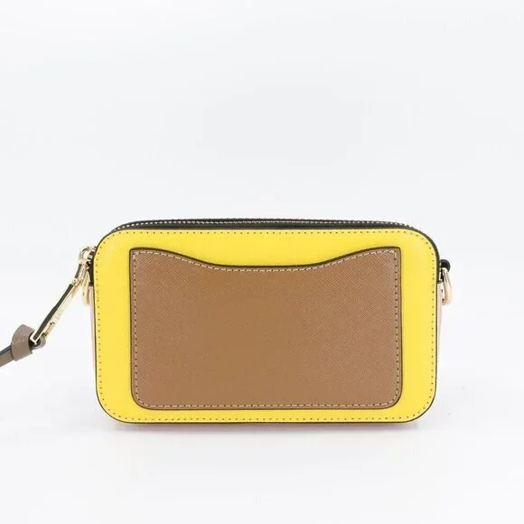 Marc Jacobs Snapshot Camera Bag in Saffiano Leather Yellow OS